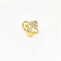 Anello Amen Donna Croce in Argento Madreperla AGMPB2-12 - AGMPB2-12